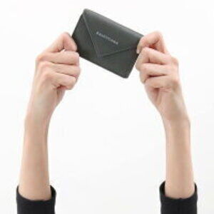 Balenciaga Fossil Paper Wallet Tri Gray fold Grease